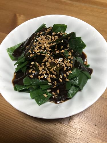 ＃旬野菜～葉玉ネギのぬた