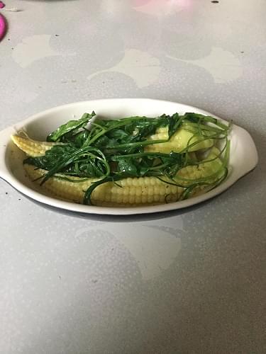 ヤングコーンの蒸焼き