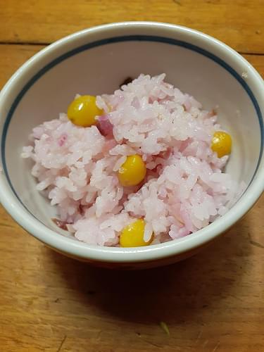 紅くるりの炊き込みご飯